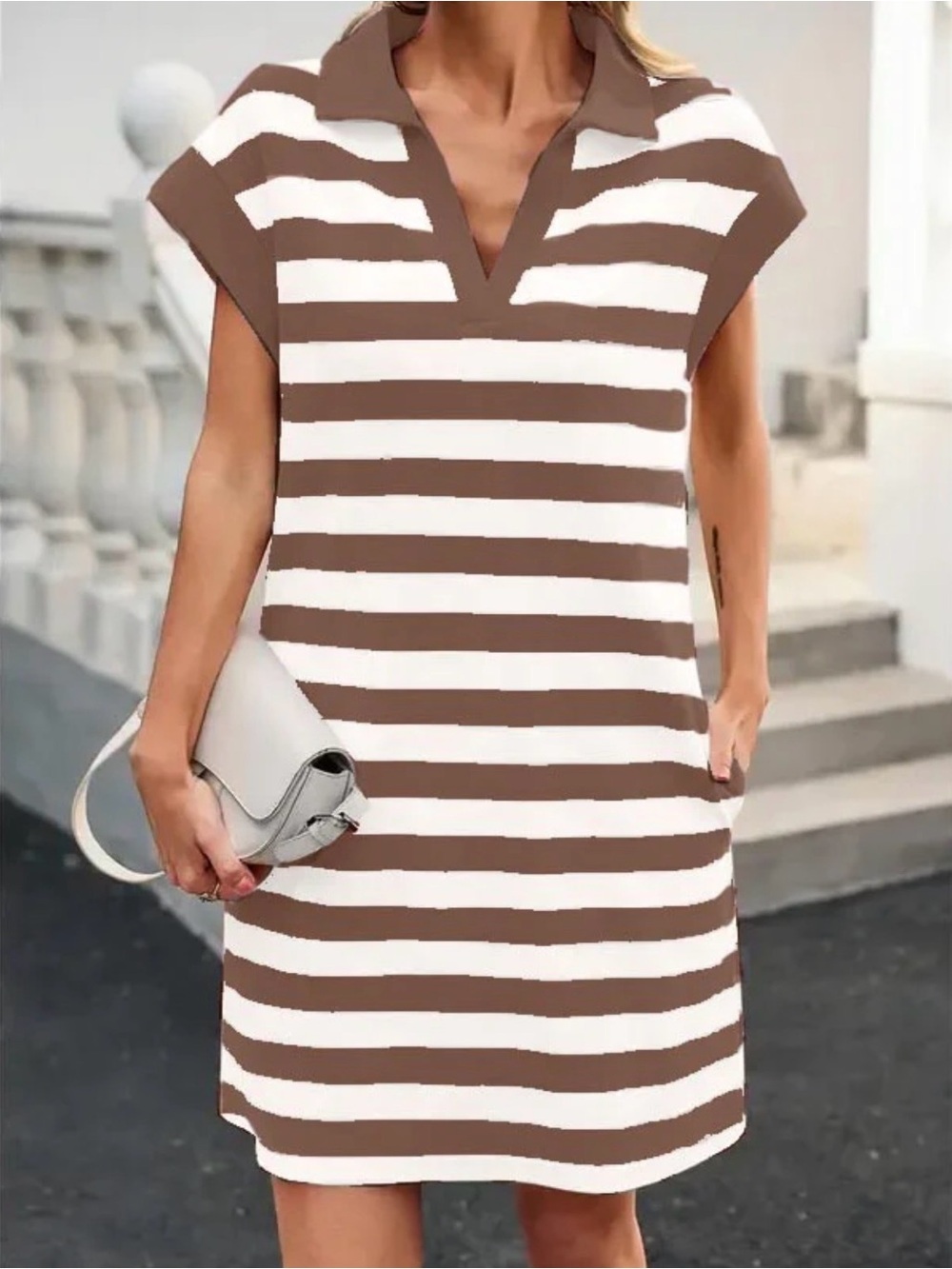 Oddi Collard Shift Dress with Pockets! Size: small | #nwt